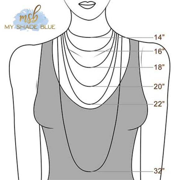 Delicate Layered Necklace Set, Gold Square Pendant Layering Necklace, 14KGold Pl - Picture 6 of 6